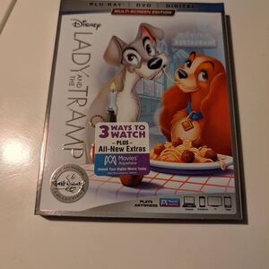 In Packaging Disney Lady and the Tramp Blu-ray DVD